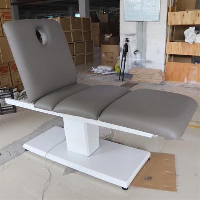 China Newest design contemporary luxury treatment massage table 3 4 motor electric beauty spa facial bed with plastic cover for sale for sale