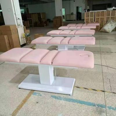 China New design electric massage treatment contemporary luxury modern flexible white electric massage table facial bed for sale for sale