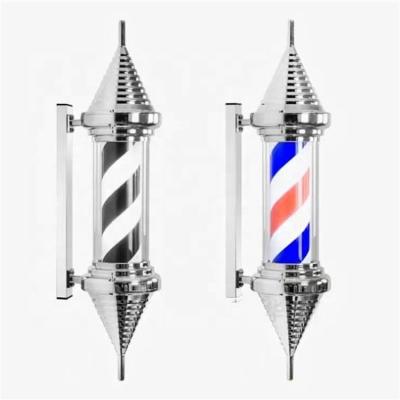 China Brand new 2022 beauty hair salon hot sale hairdresser pole LED light red black blue aclryc cuts China manufacturer for sale for sale