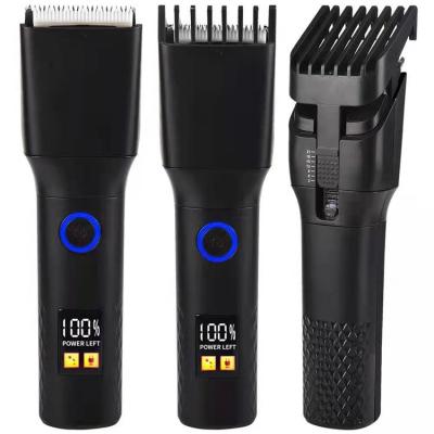 China Barber Supplies Electric Blue Black Wholesale Commercial Rechargeable Hair Trimmer Red White Red Clipper For Man for sale