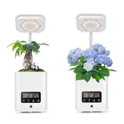 China Humidification/purification/speaker/air planting of flower pot indoor hydroponic tabletop modern Usb smart flower plant touch smart flower pot for sale