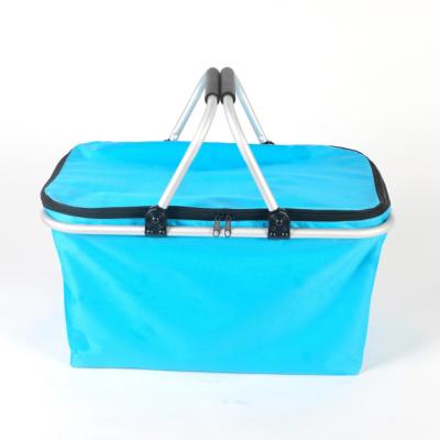 China Eco - Friendly Folded Picnic Sustainable Insulated Cooler Baskets For Outdoor for sale