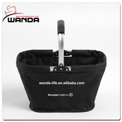 China Eco-Friendly Cosmetic Folding Market Tote Shopping Basket for sale