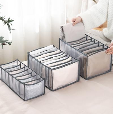 China Coastal Home Storage Underwear Panties Bra Bangs Storage Home Dorm Organizers Wardrobe Closet Drawer Organization Box Divider for sale