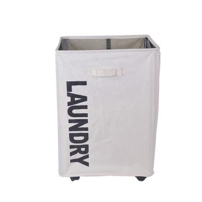 China Foldable Folable Polyester Fabric Laundry Basket for sale