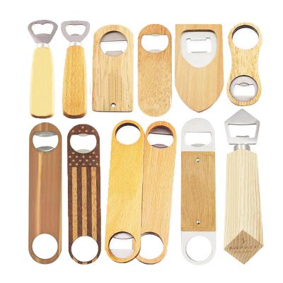 China Supplier Viable Top Handle Corkscrew ABA Resin Stainless Steel Bottle Openers 3D 3D Sublimation Wooden Bottle Opener Gift for sale