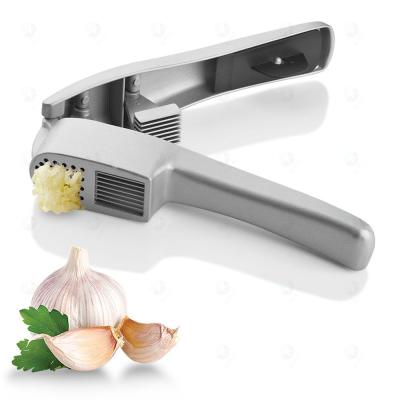 China Viable Manual Garlic Press Kitchen Accessories 2 In 1 Ginger Chopper Kitchen Utensils Garlic Press Garlic Crushed Crusher With Handle for sale