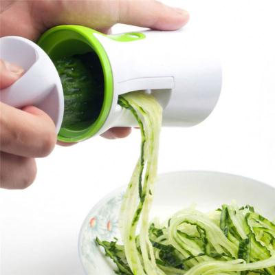 China Amazon Hot Selling Spiral Viable Vegetable Grater Funnel Vegetable Spiral Grater Carrot Cucumber Slicer Cleaver Slicer Vegetable Spiral Peeler for sale