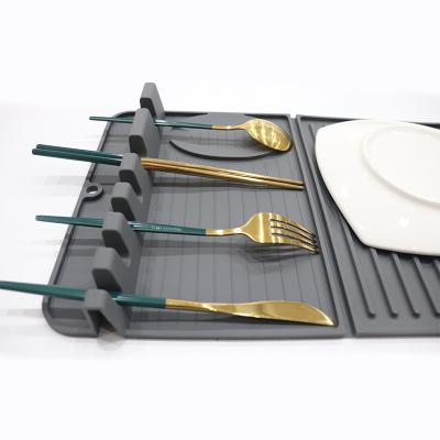 China Factory Outlet Silicone Viable Kitchenware Storage Mat Raised Stripe Design Bold Silicone Collapsible Kitchen Set Kitchen Storage for sale