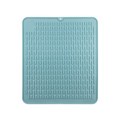 China Viable Factory Wholesale Potholder Kitchen Tools Safety Material Scratch Silicone Collapsible Anti-scalding Cooling Kitchen Mat For Sink for sale