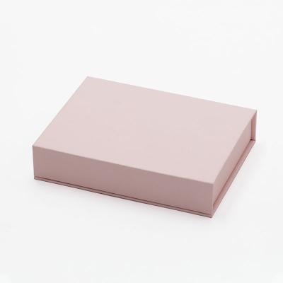 China Small Luxury Shallow Materials Custom Pink Color Recycled Empty Press On Nail Packaging Boxes With Magnetic Lid for sale