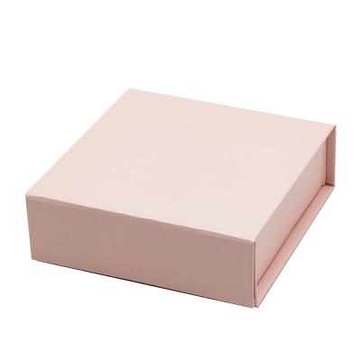 China Recycled Materials Custom Logo Printing Available Small Pink Cardboard Retail Gift Packaging Boxes for sale