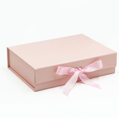 China Recycled Materials Custom Design Foldable Magnetic Rose Closure Presentation Keepsake Gift Boxes Available for sale