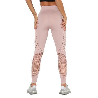 China Factory Price Breathable Custom Wear Fitness Gym Girls Sexy Mesh Sport Compression Yoga Pants Leggings For Women for sale