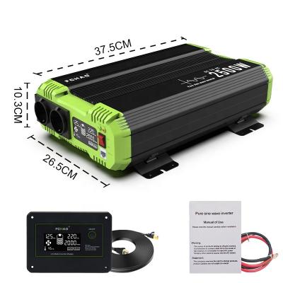 China FCHAO Smart Power Inverter For Solar System Car Inverter 12V 220V Two Fan 2.5KW 37.5*26.5*10.3cm for sale