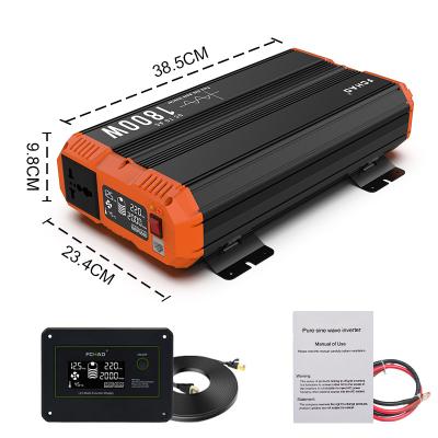 China FCHAO Off Grid Pure Sine Wave Inverter Inverter Circuit Solar Panel Two Fan 38.5*23.4*9.8cm for sale