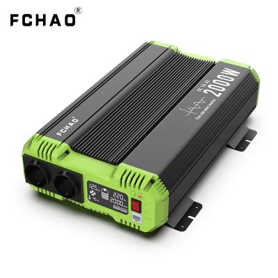 China FCHAO 2KW Peak Power 4KW Solar Power Inverter with LCD Display Remote Control for RV 12v 220v 37.5*26.5*10.3cm Inverters 24V 230V Solar Panels 37.5*26.5*10.3cm for sale