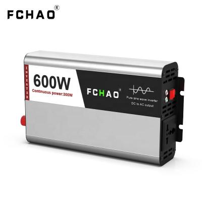 China FCHAO Car Power Inverter 300W Off Grid Solar System Wind Power Home Generation New Energy DC To AC Inverter For RV Camper Home 22.5*13*5.7cm for sale