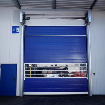 China Windproof Fast Rapid Insulated Aluminium Alloy Roller Rolling Shutter High Speed Hard Material Spiral Door Automatic Garage Doors for sale