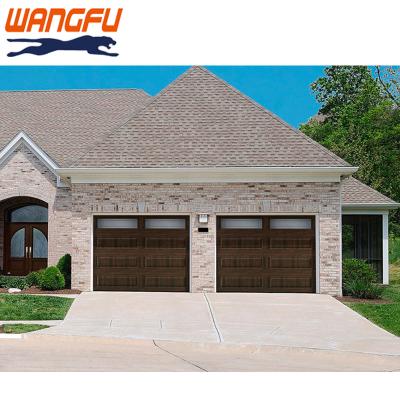 China Thermal Insulation Aluminum Alloy Material Modern Automatic Sliding Garage Door Tempered Glass Metal Garage Door For Villa for sale