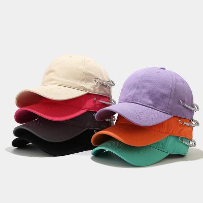 China COMMON Wholesales New Rhinestone Pin Baseball Hats Female Adjustable Perimeter Custom Fitted Sun Visor Women's Baseball Caps for sale