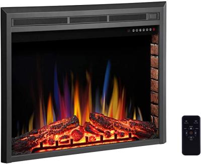 China Modern 36 Inch Fireplace Insert Recessed Electric Furnace Heater With Touch Screen Remote Control for sale