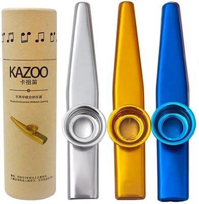 China Toy Hot Selling Fashion Mini Musical Musical Instruments Give Away Gift Box Metal Kazoo Groove for sale