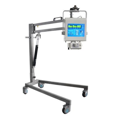 China Metal touch screen portable high frequency x ray, 100mA 5KW mini x ray radiography machine for sale