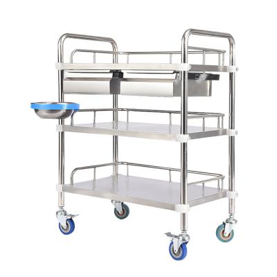 China Various Type Stainless Steel Contemporary Hospital Furniture Top Quality Medical Trolley for sale