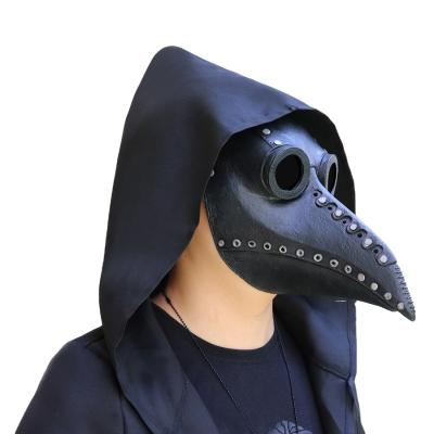 China Fun Party Cosplay Festival Latex Amazon Costume Plague Doctor Bird Long Nose Material Steampunk Halloween Decorations for sale