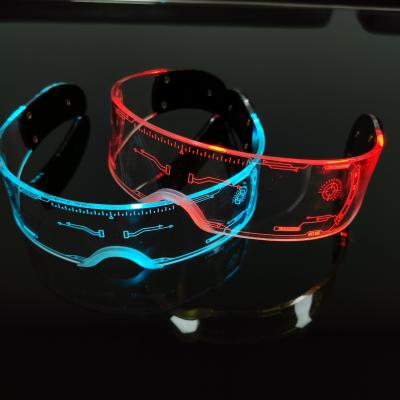 China Fashion Nightlife LED Lead Glasses Light Up New Year's Eve Party Rechargeable Led Eyewear Adults Glass 7 Colors Color for sale