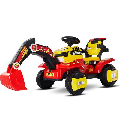 China Ride On Toy Kids Engineering Excavator Chidren Ride On Electric Excavator With Light Outdoor Toys for sale