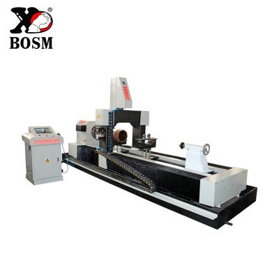 China BOSM-DP200-2000 26mm Round Pipe Drilling Machine CNC Steel Metal Pipe Drilling Rig for sale