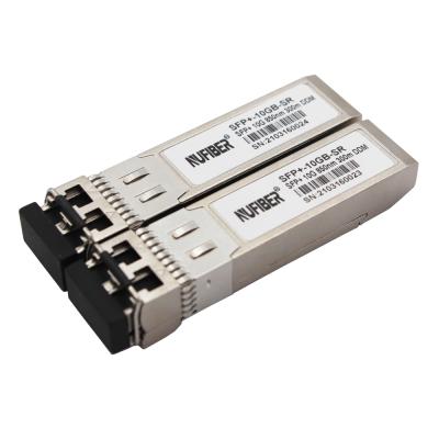 China FTTH 10G SFP+ MMF Module 10G SFP Transceiver Duplex 850nm 300M LC DDM 10G SFP Multimode Transceiver for sale