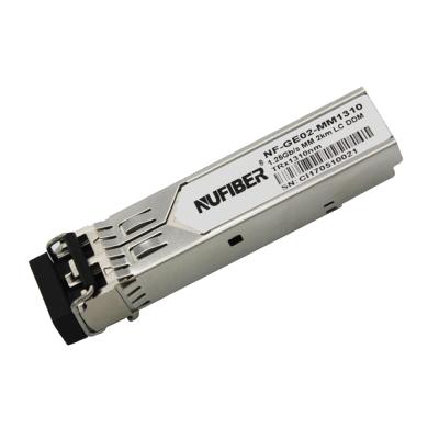 China Network 1.25g SFP 1310nm 2KM LC Multimode Duplex Fiber Optic SFP Transceiver Module 1g SFP for sale