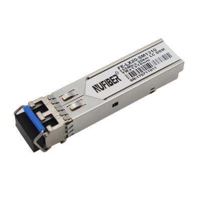 China FTTX 155M SFP Module Dual Fiber Single Mode 1310nm 20km LC DDM Compatible With Juniper / ZTE for sale