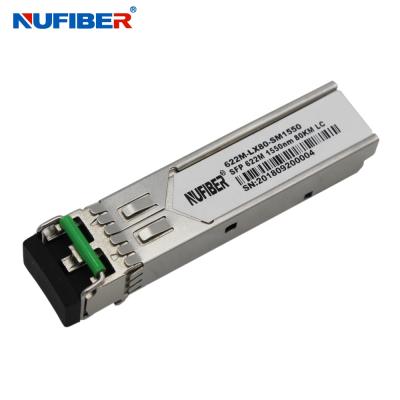 China Network SFP Transceiver 622M 1550nm SMF 80Km Nufiber SFP Module for sale