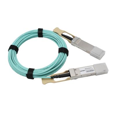 China Data Center 100G AOC Optical Active Cable QSFP28 To QSFP28 Fiber Optic Cable Compatible With Data Center for sale