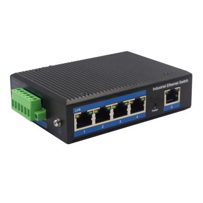 China Telecommunication 10/100/1000M 5-Port Switch 5 Port RJ45 Industrial POE Ethernet Switch 48V POE Switch for sale