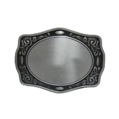 China DIY High Quality Military Style And Pin Buckle Type Custom Antique Black Zinc Alloy Empty Belt Buckle for sale