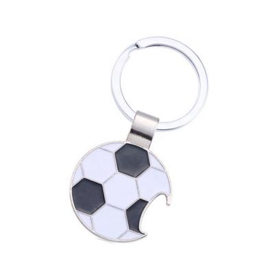 China Football Club Wholesale OEM Items Europe League Souvenir Soft Enamel Metal Soccer Bottle Opener Key Chain for sale