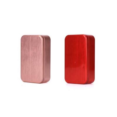 China Single High Quality Multi Color Square Shape Tea Candy Packaged White Custom Metal Tin Box for sale