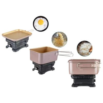 China Hot Selling Easy Multifunctional Electronic Stove Adjustable Temperature Heating Square Travel Cooker With CB for sale