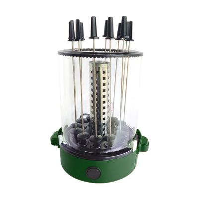 China Hot Selling RV Patented Vertical Portable Non-sticking Smokeless String Rotating Electric Grills for sale