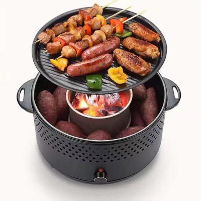 China BBQ Charcoal Household Contact Grill Hot Selling Smokeless BBQ Grill Indoor and Outdoor Smokeless Grill for sale