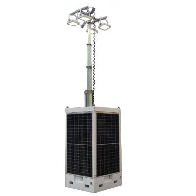 China Mobile Surveillance Unit Cube Mobile Lighting Tower For Mine Lighting And Monitoring for sale