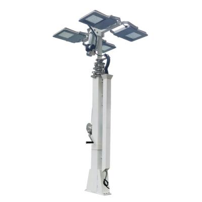 China Adjustable Height Manual Telescopic Mast 19ft 6mfor Solar Trailer Solar Light Tower for sale