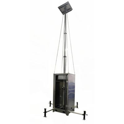 China Compact Mobile CCTV Surveillance Towers For Construction Monitoring for sale