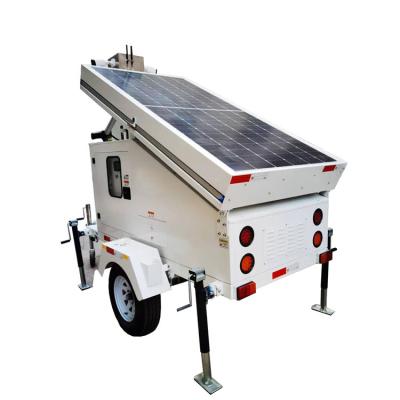 China Mobile Solar Surveillance Tower Solar Trailer For Construction Works for sale