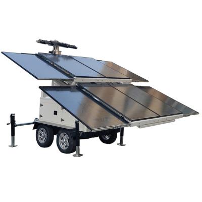 China Off Grid Solar Power Trailer Solar Sentry Trailer For Mine Lighting for sale